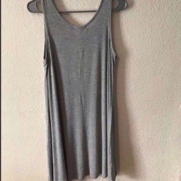 Cool Attitude Grey Tank Dress - Picture 2 of 3